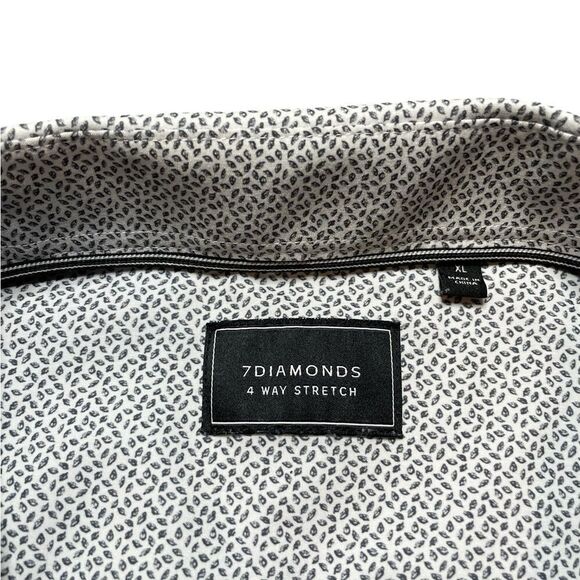 7 DAIMONDS 4 Way Stretch Morning After Button Down Shirt Size XL - Picture 9 of 9